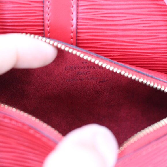 Louis Vuitton Soufflot Shoulder Epi Leather Castilean Red Pochette LV Barrel Bag - Picture 5 of 10